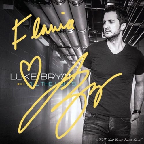 Luke Bryan autograph flavia