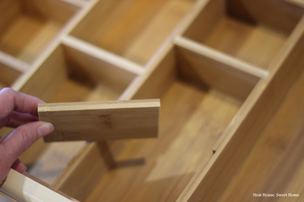 bamboo drawer organizer