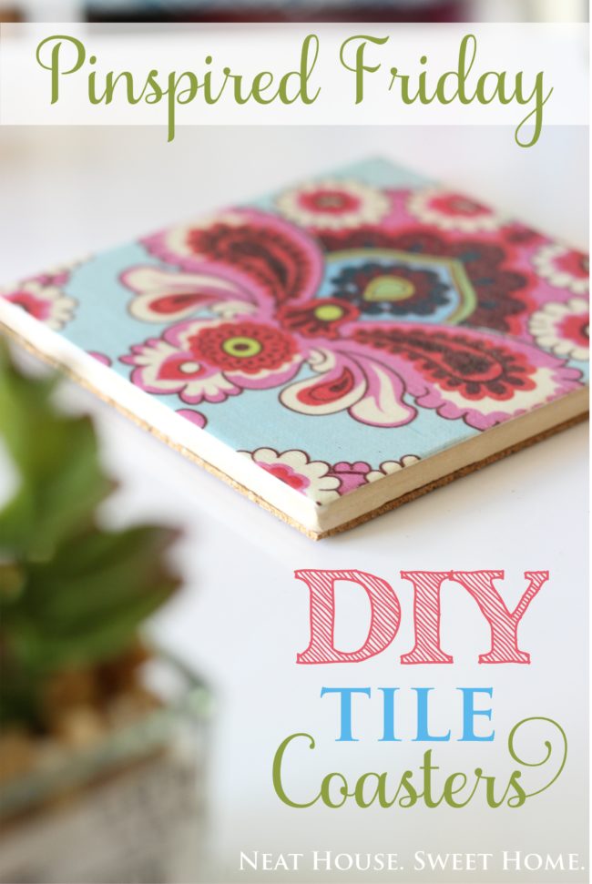 DIY Tile Coasters - Pinspired Friday
