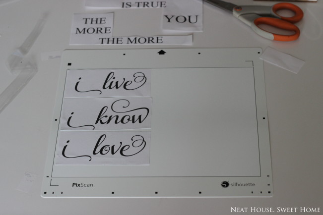 DIY Valentine's Day Wall Art with Silhouette Cameo