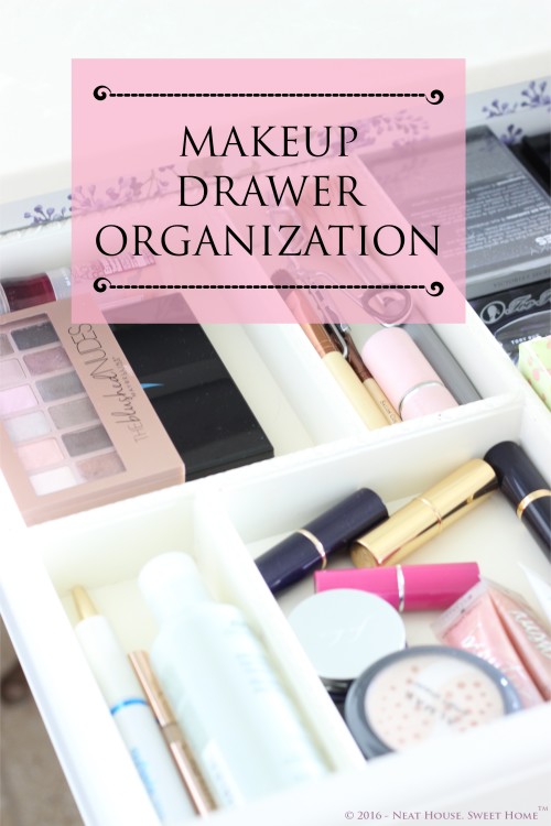 Week 4 of 52: Makeup Drawer Organization