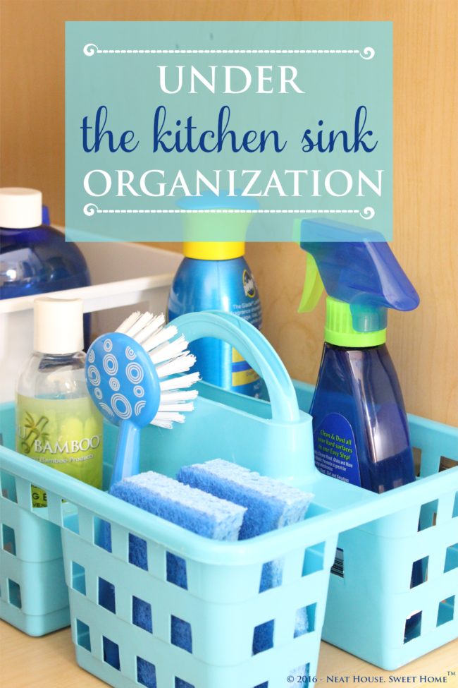 Week 6: Under the Kitchen Sink Organization