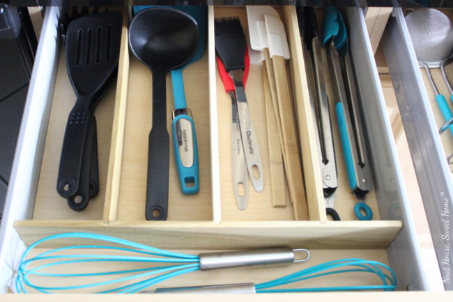 Declutter, sort and organize your kitchen utensils and say goodbye to the tangled mess.