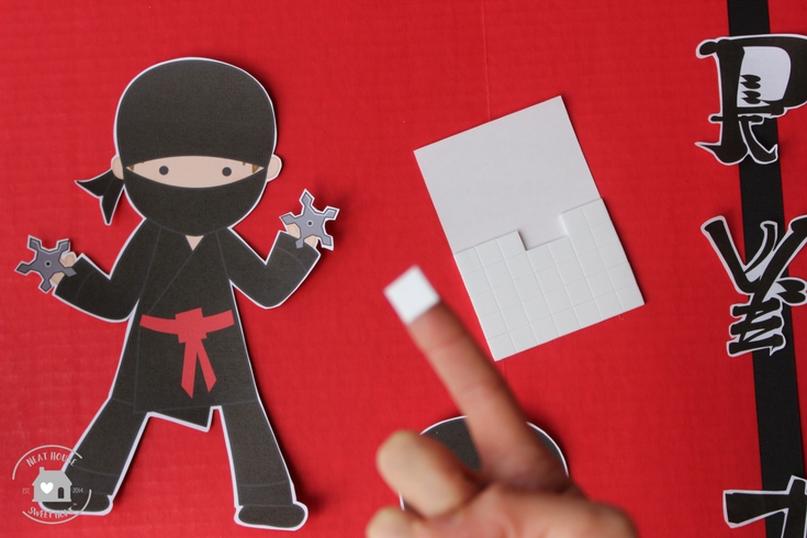 Quick, easy, and affordable ninja party backdrop tutorial.