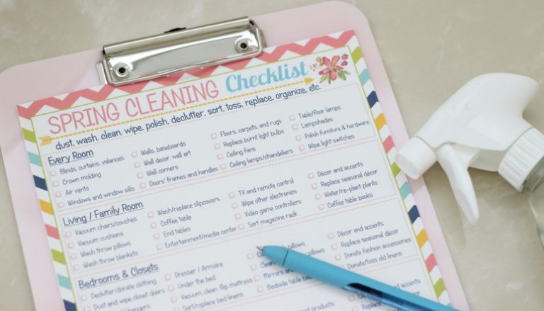 Free Printable Spring Cleaning Checklist