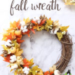 Easy DIY fall wreath. You can make this wreath in under 15 minutes.