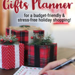Take the stress out of the season! Use this Christmas gifts planner to write gifts ideas, set a budget, and avoid impulsive buys.