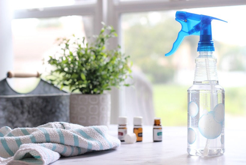 Homemade Countertop Cleaner with Essential Oils