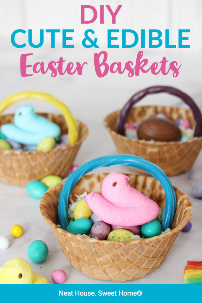 Make these adorable edible Easter baskets to decorate your Easter table this year!