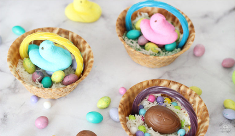 edible easter basket nest - featured