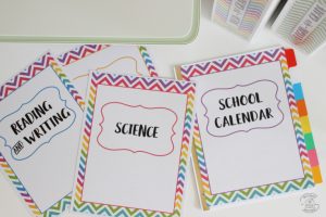 Back to School Printable Binder • School Organization Tips