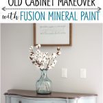 Here's how to turn an old cabinet into a one-of-a-kind piece using Fusion Mineral Paint. I used the color Champness and finished it off with dark brown wax.