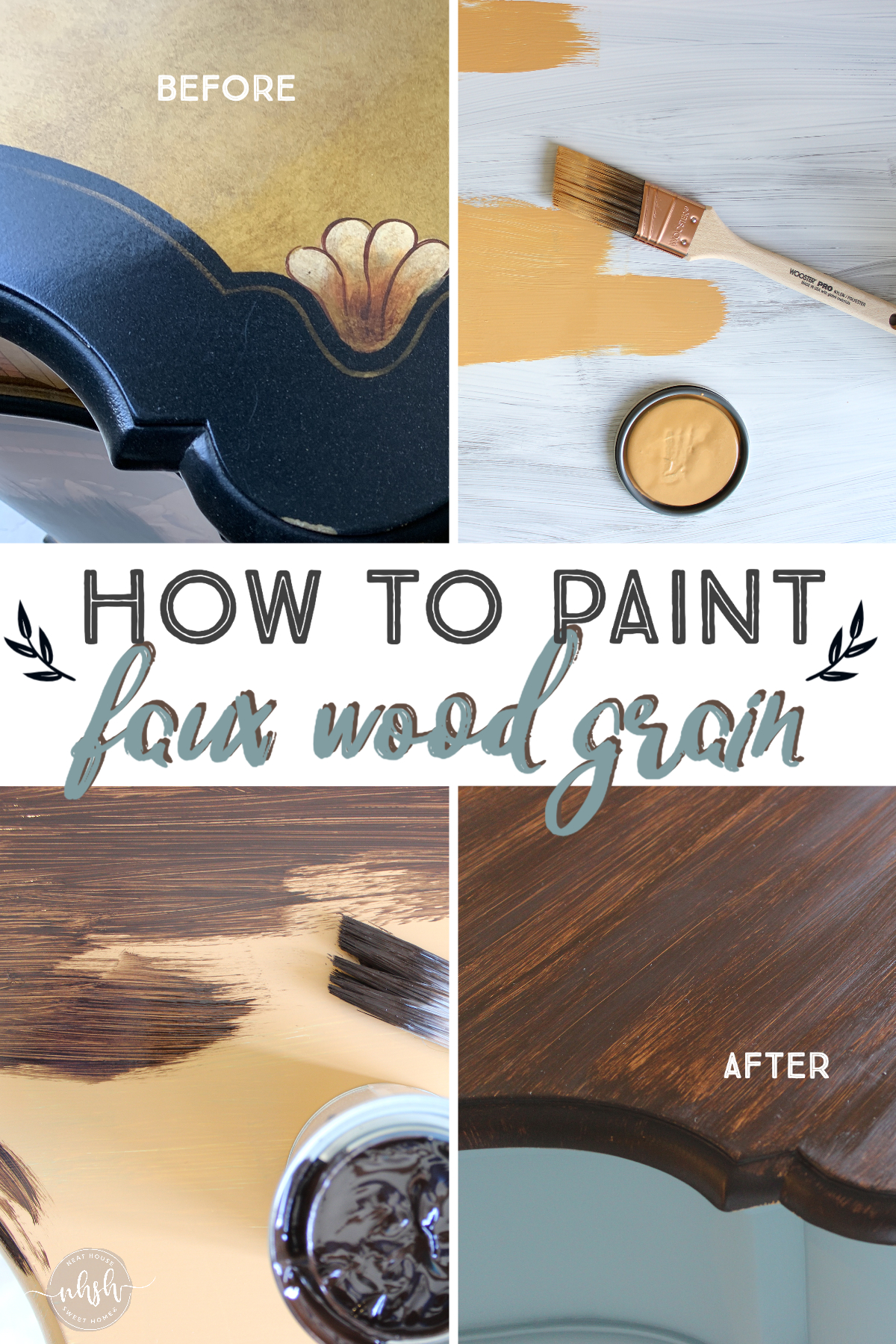 faux wood finish tutorial
