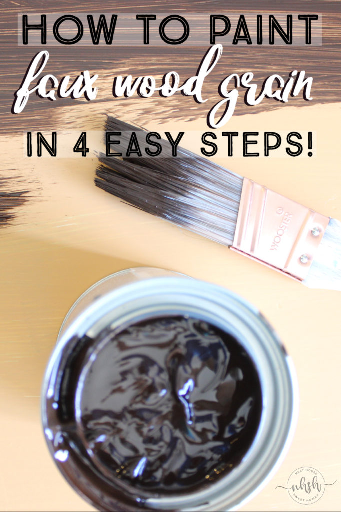 Do you want to paint something to make it look like wood, but aren't sure where to start? Learn how to paint faux wood grain in four easy steps.