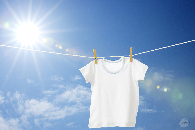 sunlight to bleach clothes