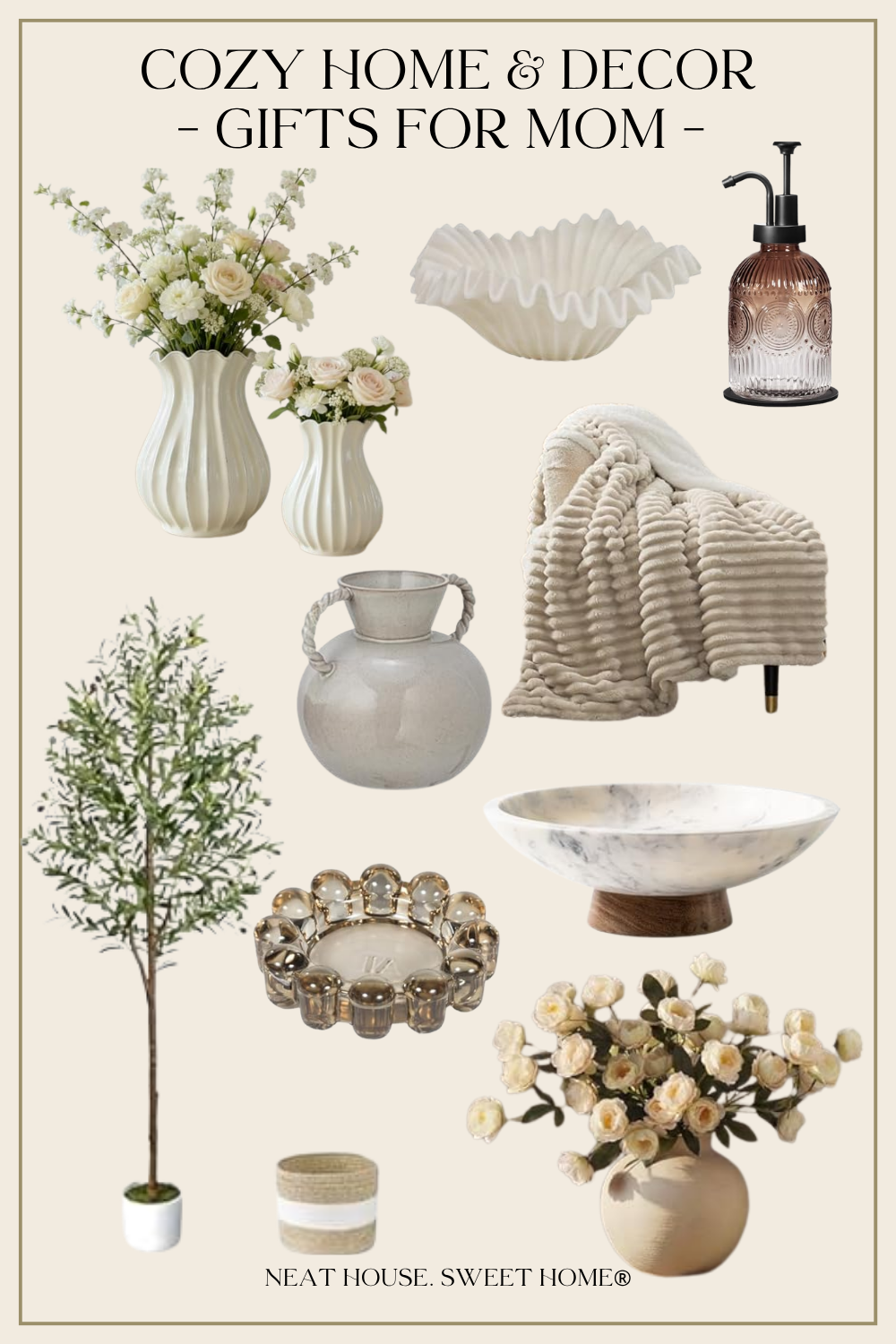 mother's day gift ideas - cozy home decor