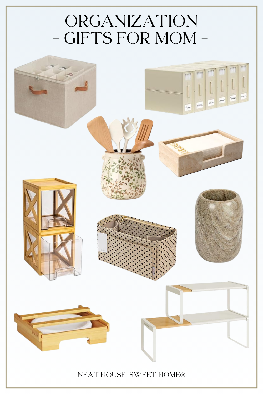 mother's day gift ideas - organization