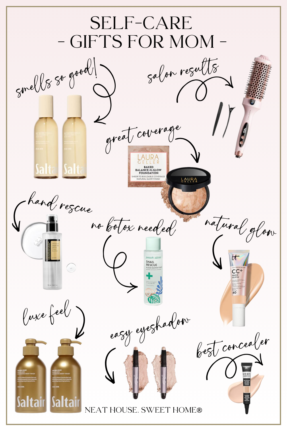 mother's day gift ideas - self-care and makeup beauty